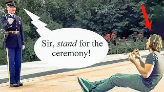 Idiot VS The Tomb Of The Unknown Soldier...