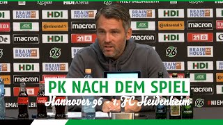 PK nach dem Spiel | Hannover 96 - 1. FC Heidenheim