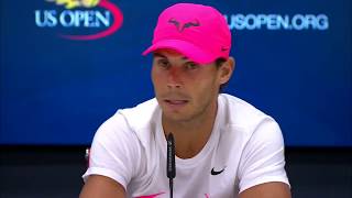 Rafael Nadal explains what he does when he's not feeling calm.