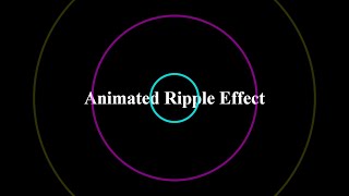 Animated Ripple Effect Background Using HTML & CSS | Pure CSS Water Ripple Animation