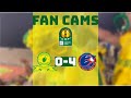 Mbabane Swallows 0-4 Mamelodi Sundowns | Fan Cams | reactions from the stands