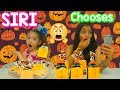 Siri chooses my Mystery bags Halloween Slime Ingredients Challenge!!!