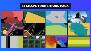 Top 12 Shape Transitions After Effects Template | Animated Transitions for your Video Editing
