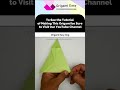 How To Make Origami Dog #shorts #youtubeshorts #youtubem