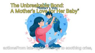 The Unbreakable Bond: A Mother’s Love for Her Baby"