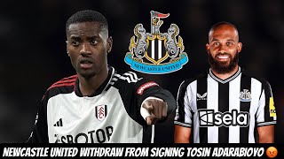 Newcastle United HAVE WALKED AWAY FROM Tosin Adarabioyo + Mbembo ON THE RADAR !!!!!
