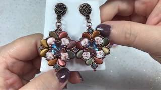 TUTORIAL ORECCHINI GINSLEY: CON GINKO E PAISLEY. DIY TUTORIAL EARRING GINSLEY.