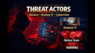 Threat Actors: Hackers, Shadow IT, and Cybercrime