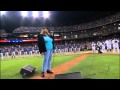 2011/10/11 Aretha Franklin sings the anthem