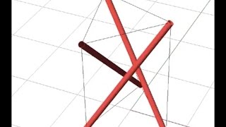 [Grasshopper] 0014 Simple Tensegrity + Kangaroo 2 (Slow ver.)