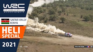 Top speed in stunning scenery - HELI special - WRC Safari Rally Kenya 2021