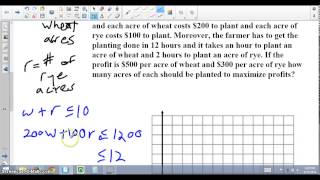 Algebra 2: 3-4 Linear Programming