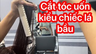 CHIA SẺ CẮT TÓC UỐN BUNG LỌN ĐẸP| KỸ THUẬT CẮT TÓC UỐN| NGỌC TÓC