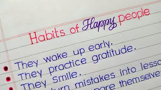 10 habits of happy people---how to be happy || happiness habits ||