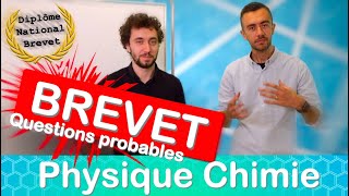 Révisions Brevet 2024 - Physique Chimie - Questions probables