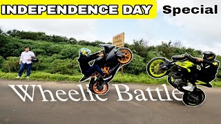 INDEPENDENCE DAY Special Wheelie Battle In Lonavala / Ultimate Wheelie Battle Battle