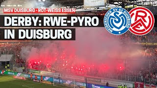 DERBY: 5.000 Rot-Weiss Essen Fans zünden in Duisburg (05.08.2022)