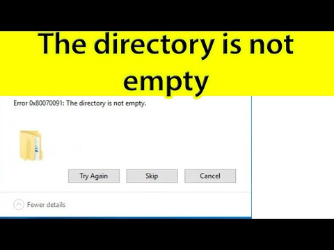 Directory is not empty when deleting a folder [Windows 10]