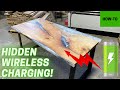 How To | Epoxy + Wood Desk with Hidden Wireless Charging