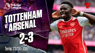 Tottenham v. Arsenal 2-3 - Highlights & Goles | Premier League | Telemundo Deportes