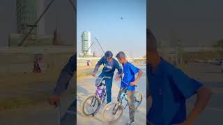 How To Do Peg Wheelie ( without break ) *Easy way * part1 | Akram Bmx Rider #shorts #bmx