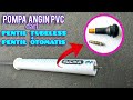 Cara membuat pompa angin dari pentil tubeless dan pentil otomatis untuk unit paralon pvc