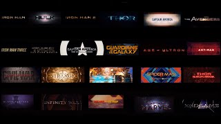 Marvel Cinematic Universe: All movie title cards (Ironman - Avengers: Endgame) HD