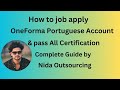 OneForma portuguese Account Test for UHRS Complete Guide by  Nida Outsourcing