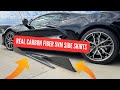 NEW C8 Corvette Carbon Fiber 5VM Side Skirts – Easy Install Guide!