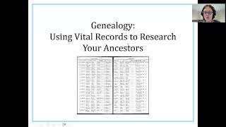 Using Vital Records to Research Your Ancestors (May 14th, 2025)