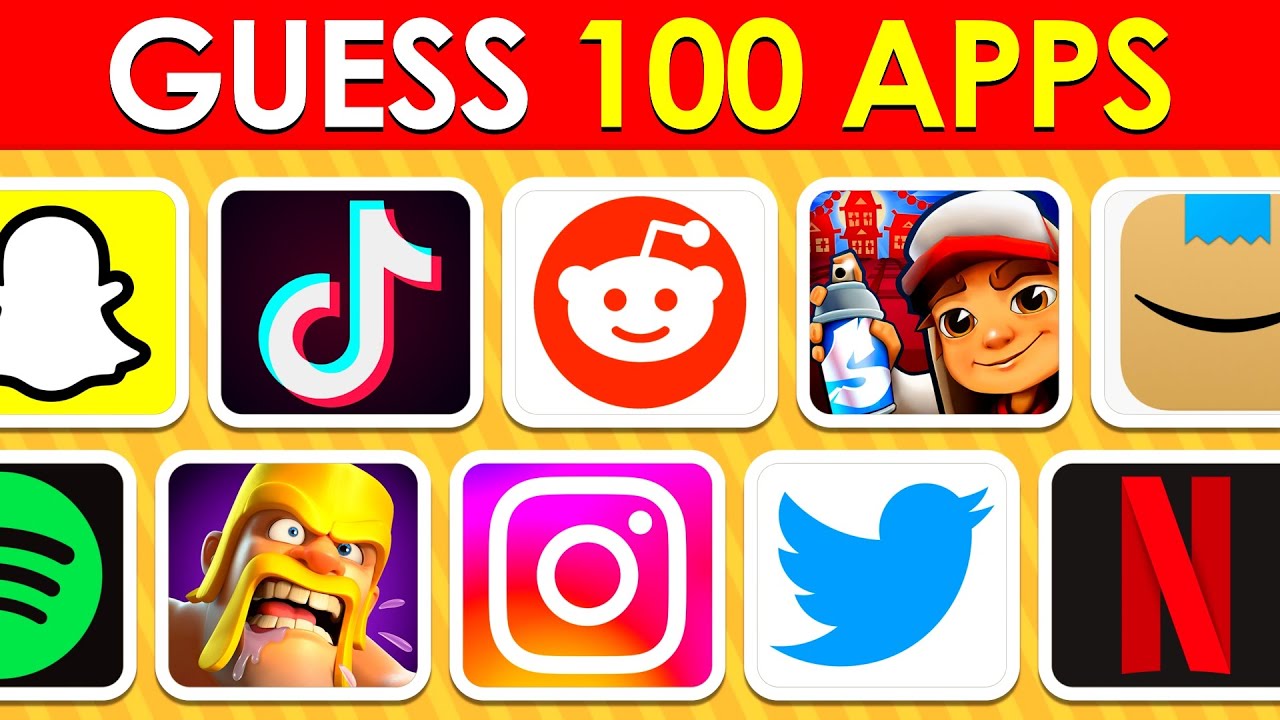 Guess The App Logo In 3 Seconds ...! |100 Famous App Logos In The World ...