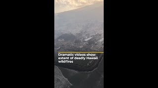Dramatic videos show extent of deadly Hawaii wildfires | AJ #shorts