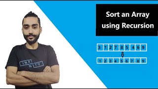 sort an array using recursion