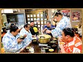 [A shop where sumo wrestlers gather] Fried chicken with sweet and sour bean paste, udon