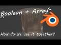 How to use Array and Boolean Modifier |Blender Tutorial| Modeling Tips