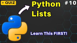 10. Python Lists for Beginners: Indexing, Slicing & More! (Part 1/4) #python #tutorial