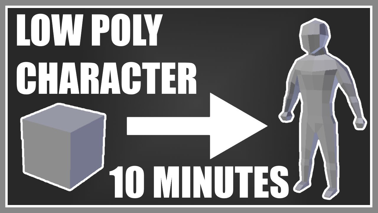 MODELING A LOW POLY CHARACTER IN 10 MINS IN BLENDER - Quick Blender ...