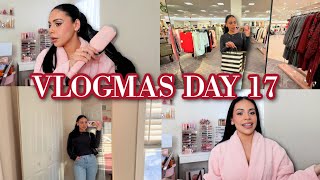 VLOGMAS DAY 17 ✨❄️🎀 Cozy GRWM: Hair, Makeup, Outfit + Christmas Shopping