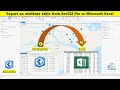 Export an attribute table from ArcGIS Pro to Microsoft Excel