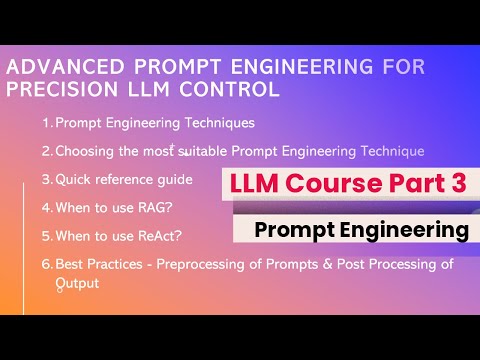 LLM Course Part 3 – Prompt Engineering 101