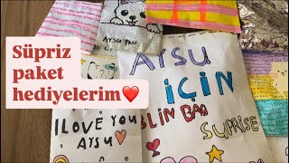 Hediye 🎁  Sürpriz paketlerimizi açıyoruz 😍🌈🌸 eğlenceli etkinlik videosu🌈