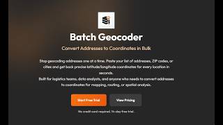 Bulk Geocoding Tool | Convert Addresses to Latitude & Longitude (Google Maps API)