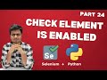 Selenium WebDriver with Python tutorial 24  How to Check if Element is Enabled