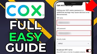 HOW TO CHANGE PASSWORD ON COX WIFI (2026)