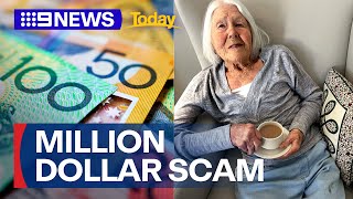 Grandmother caught up in million-dollar scam | 9 News Australia
