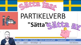 Partikelverb - Sätta