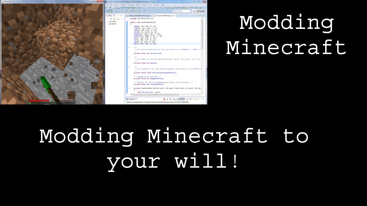 Minecraft Modding Youtube