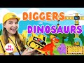 Toddler Learning Video - Learn Dinosaurs and Diggers for Toddlers | Toy Learning Video for Toddlers