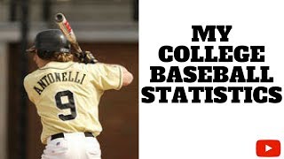 My College Baseball Statistics