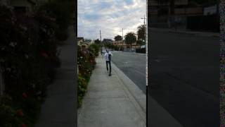 Guy Jumps Over Parking Meter and Falls